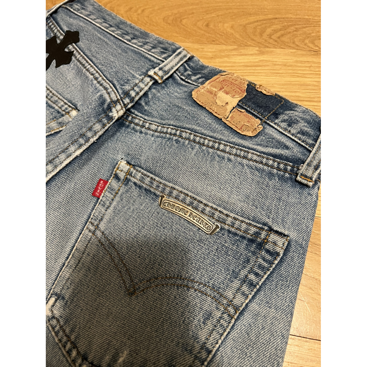 Straight jeans Chrome Hearts Blue size 